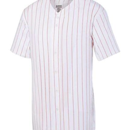 Youth Pinstripe Full Button Baseball Jersey
