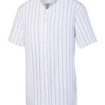 Youth Pinstripe Full Button Baseball Jersey