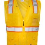 Unisex EV Series® Enhanced Visibility Multi-Pocket Mesh Vest