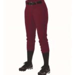 Girls' Fastpitch Softball Pants with Belt Loops