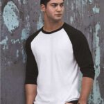 Premium Blend Ringspun Three-Quarter Sleeve Raglan Baseball T-Shirt