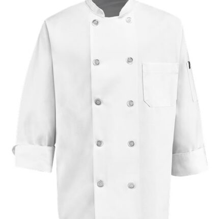 Ten Pearl Button Chef Coat
