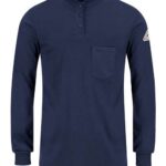 Women's Long Sleeve Tagless Henley Shirt