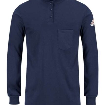 Women's Long Sleeve Tagless Henley Shirt