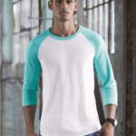 Premium Blend Ringspun Three-Quarter Sleeve Raglan Baseball T-Shirt