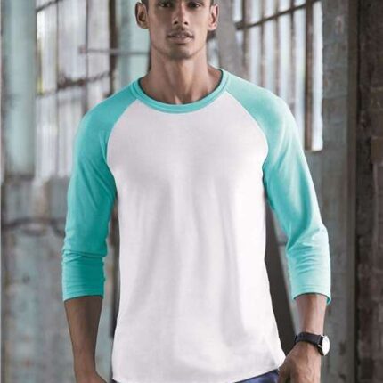 Premium Blend Ringspun Three-Quarter Sleeve Raglan Baseball T-Shirt