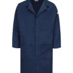 Men's Concealed Snap Front Lab Coat - EXCEL FR® ComforTouch® - 6 oz.