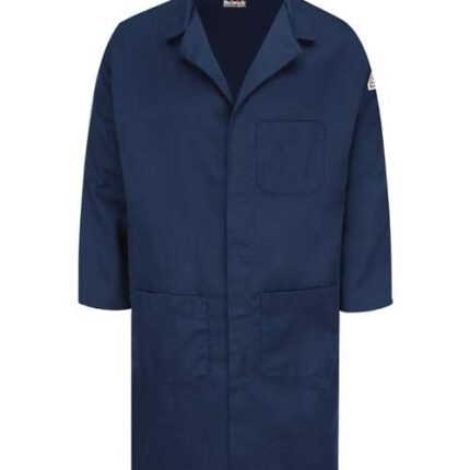 Men's Concealed Snap Front Lab Coat - EXCEL FR® ComforTouch® - 6 oz.