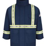 Men's Long Deluxe Parka With Reflective Trim - EXCEL FR® ComforTouch