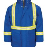 Men's Long Deluxe Parka With Reflective Trim - EXCEL FR® ComforTouch
