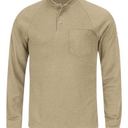 Men's Long Sleeve Henley Shirt- CoolTouch®2