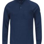Men's Long Sleeve Henley Shirt- CoolTouch®2