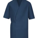 Men's Collarless Poplin Butcher Wrap