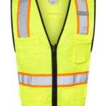 Unisex 6 Pocket Contrast Class 2 Vest