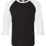 Premium Blend Ringspun Three-Quarter Sleeve Raglan Baseball T-Shirt