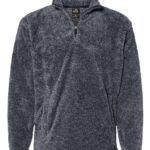 Unisex Boundary Shag Frosty Sherpa Quarter-Zip Pullover