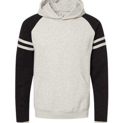 Unisex Nublend® Varsity Colorblocked Raglan Hooded Sweatshirt