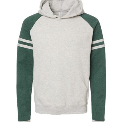 Unisex Nublend® Varsity Colorblocked Raglan Hooded Sweatshirt