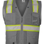 Unisex EV Series® Enhanced Visibility Multi-Pocket Mesh Vest