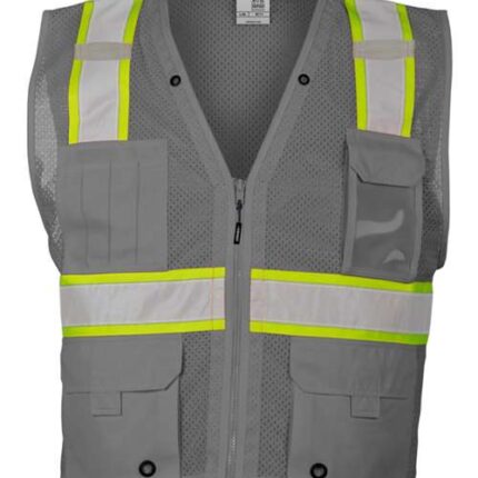 Unisex EV Series® Enhanced Visibility Multi-Pocket Mesh Vest