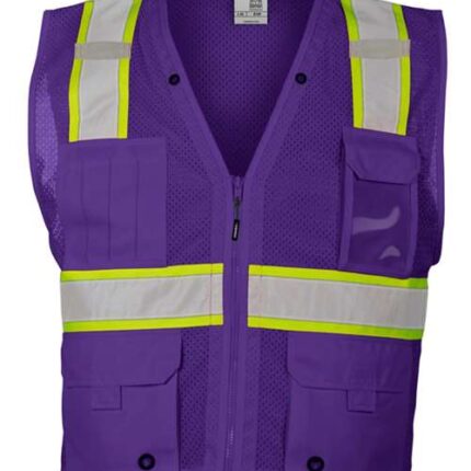Unisex EV Series® Enhanced Visibility Multi-Pocket Mesh Vest