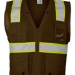 Unisex EV Series® Enhanced Visibility Multi-Pocket Mesh Vest