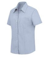 Women's Short Sleeve Stretch Oxford Shirt - Image 2