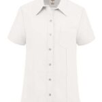 Women's Short Sleeve Stretch Oxford Shirt
