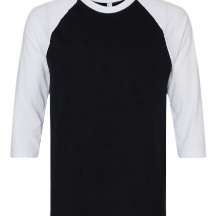 Unisex CVC Three-Quarter Sleeve Tee