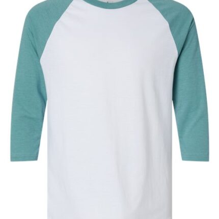 Unisex CVC Three-Quarter Sleeve Tee