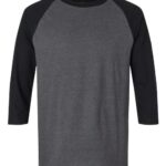 Unisex CVC Three-Quarter Sleeve Tee