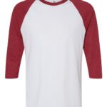 Unisex CVC Three-Quarter Sleeve Tee