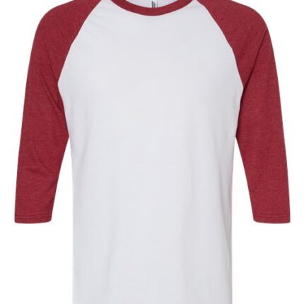 Unisex CVC Three-Quarter Sleeve Tee