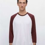 Unisex USA-Made Three-Quarter Sleeve Raglan Baseball T-Shirt