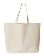 Jumbo Recycled Midweight Gusseted Canvas Tote - Image 2