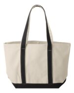 Windward Large Cotton Canvas Classic Resort Tote - Image 2