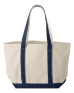 Windward Large Cotton Canvas Classic Resort Tote - Image 2
