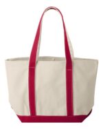 Windward Large Cotton Canvas Classic Resort Tote - Image 2