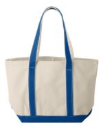 Windward Large Cotton Canvas Classic Resort Tote - Image 2