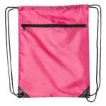 Zippered Drawstring Backpack
