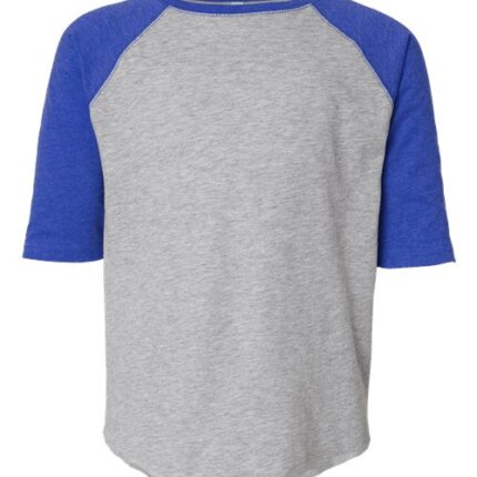 Youth Baseball Fine Jersey Three-Quarter Sleeve Tee