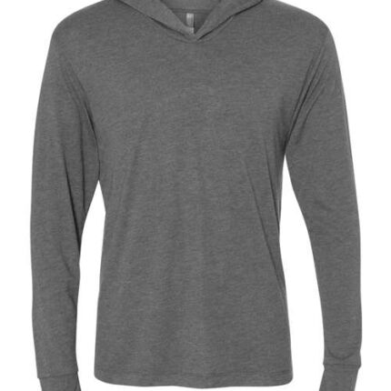 Unisex Triblend Hooded Long Sleeve Pullover T-Shirt