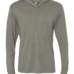 Unisex Triblend Hooded Long Sleeve Pullover T-Shirt
