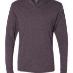 Unisex Triblend Hooded Long Sleeve Pullover T-Shirt