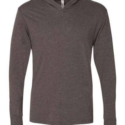 Unisex Triblend Hooded Long Sleeve Pullover T-Shirt