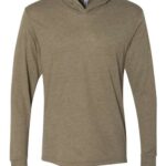 Unisex Triblend Hooded Long Sleeve Pullover T-Shirt