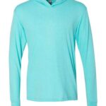 Unisex Triblend Hooded Long Sleeve Pullover T-Shirt
