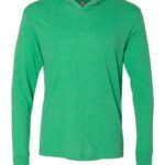 Unisex Triblend Hooded Long Sleeve Pullover T-Shirt