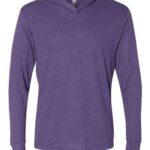 Unisex Triblend Hooded Long Sleeve Pullover T-Shirt