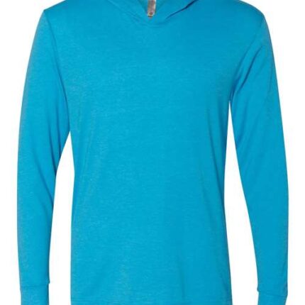 Unisex Triblend Hooded Long Sleeve Pullover T-Shirt